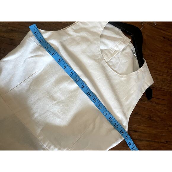 ADRIANO GOLDSCHMIED Libby Button Back Midi Dress w Pockets LINEN White Medium M - Picture 14 of 16